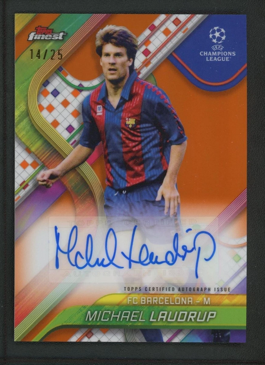 Michael Laudrup Autographed Soccer Sports Trading Cards