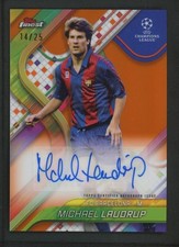 2025 MICHAEL LAUDRUP 14/25 AUTO TOPPS FINEST UEFA CHAMPIONS LEAGUE AUTOGRAPHS