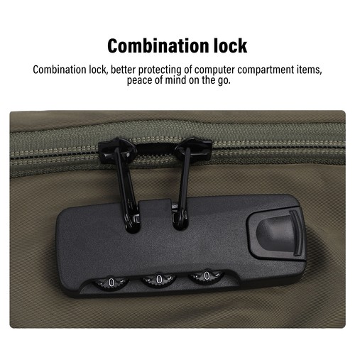 Carry On Backpack Vacuum Backpack Combination Lock 36 To 55L Expandable Water - Picture 12 of 24