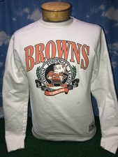 Cleveland browns Sweatshirt Brownie the elf White Mitchell and ness Medium 3 S15