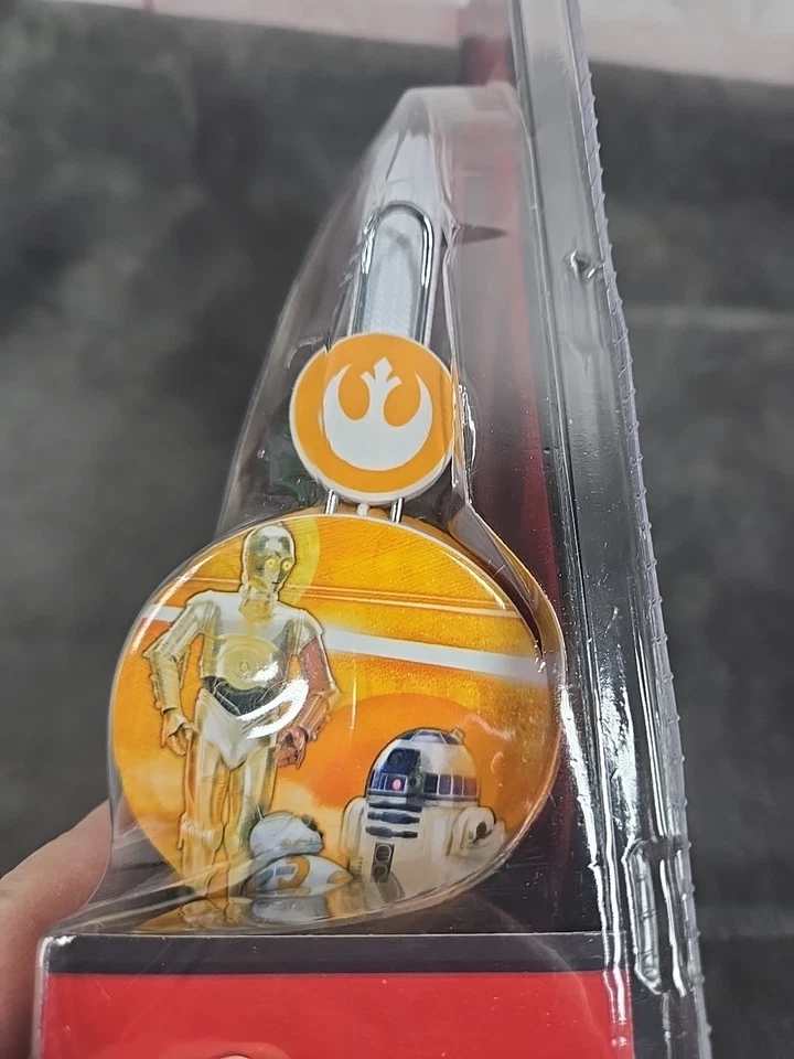 Auriculares Disney Star Wars para niños volumen C3PO R2D2 BB8 naranja y blanco  Foto 2 de 4