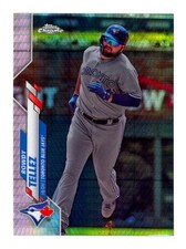 2020 Topps Chrome Rowdy Tellez Prism Refractor #141 SP Parallel MLB Blue Jays