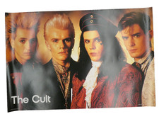 VINTAGE THE CULT ROCK BAND 1985 MINERVA SCOTLAND LARGE 80'S POSTER