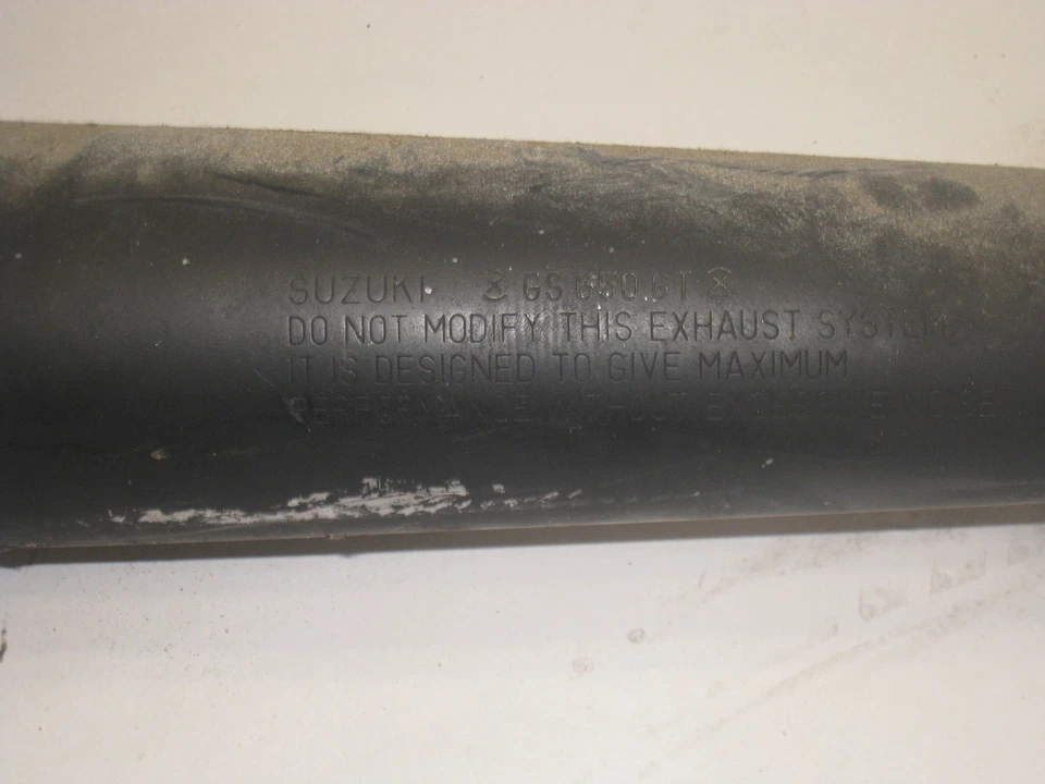 Suzuki GS650 G GS G650 1982 silenciador silenciador lateral izquierdo OEM  Foto 2 de 4