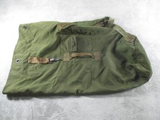 Vintage Military Green Duffel Bag 36" Backpack Straps Nylon Travel Soft Case