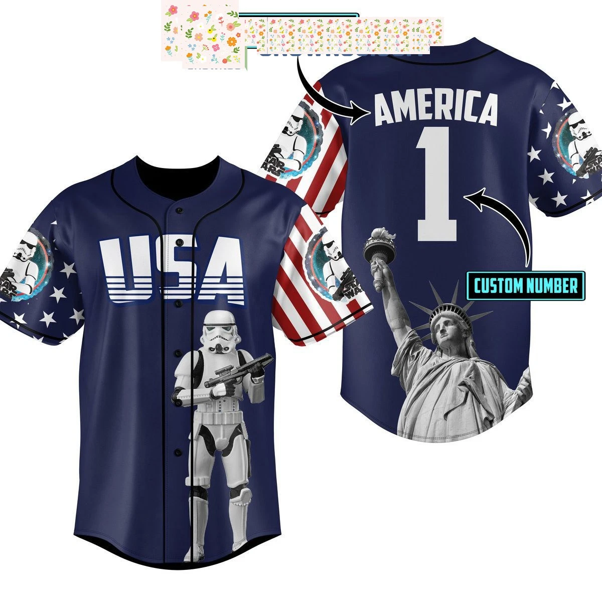 Star Wars The Stormtrooper Personalized Baseball Jersey