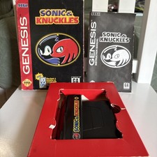 SONIC & KNUCKLES - (SEGA GENESIS, 1994) TESTED + COMPLETE IN BOX CIB