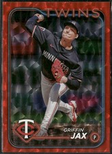 Griffin Jax 2024 Topps Update #US43 Orange Crackle Foilboard #/299 Twins