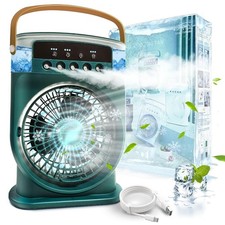 Mini Condizionatore Portatile 4 in 1, Mini Ventilatore Raffrescatore Ad Acqua, C