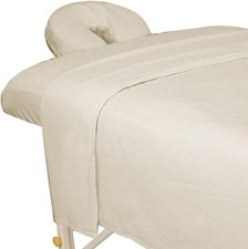 ForPro Premium Flannel 3-Piece Massage Sheet Set for Massage Tables, Includes