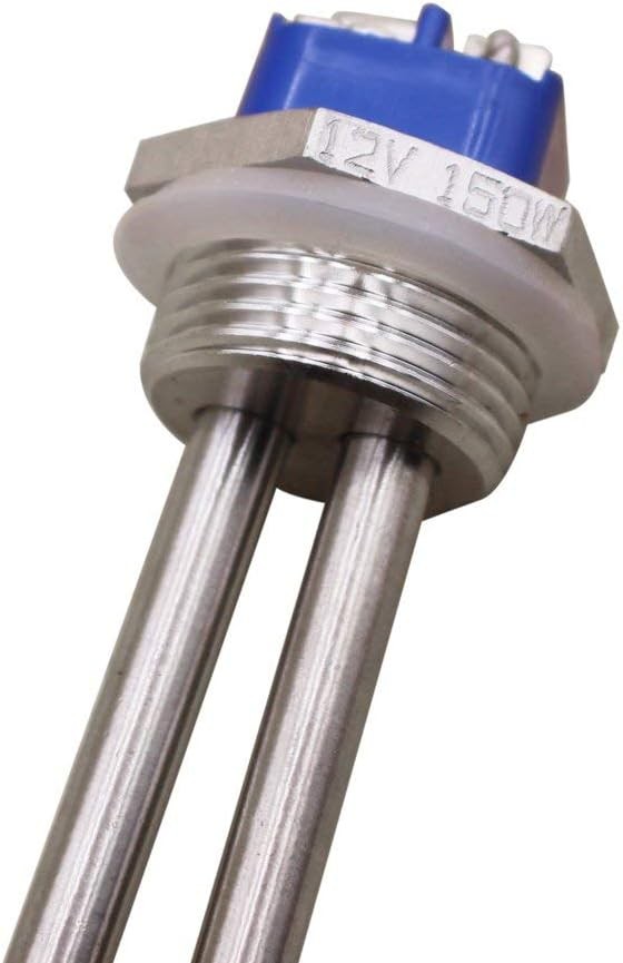 DERNORD 12V 150W Immersion Heater Submersible Water Heater Element Stainless ...