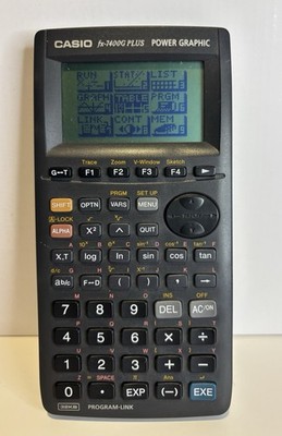 Casio Graphing Calculator FX-7400G Plus with Sliding Case - Tested & Working