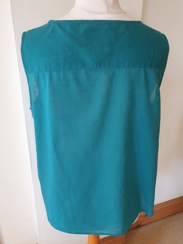 Ladies Size 16 Sleeveless Cotton Mantaray Faithful & True Top - Picture 7 of 24