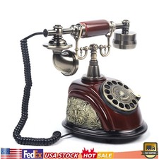Vintage Style Rotary Phone Princess French Style Old Fashioned Handset Telephone