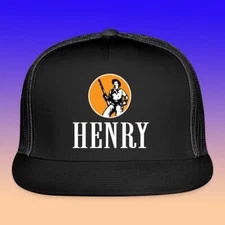 Henry Repeating Arms Black Trucker Hat Cap Adult Size