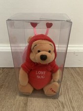 DISNEY STORE PLUSH bean bag stuffed animal Christopher Robin Winnie Pooh firefly