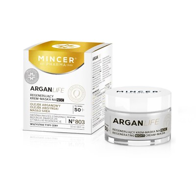 5905279887510 ArganLife regenerujący krem-maska na noc No.803 50ml Mincer Pharma