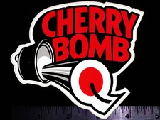 CHERRY BOMB Glasspack Mufflers - Original Vintage 1970's Racing Decal/Sticker