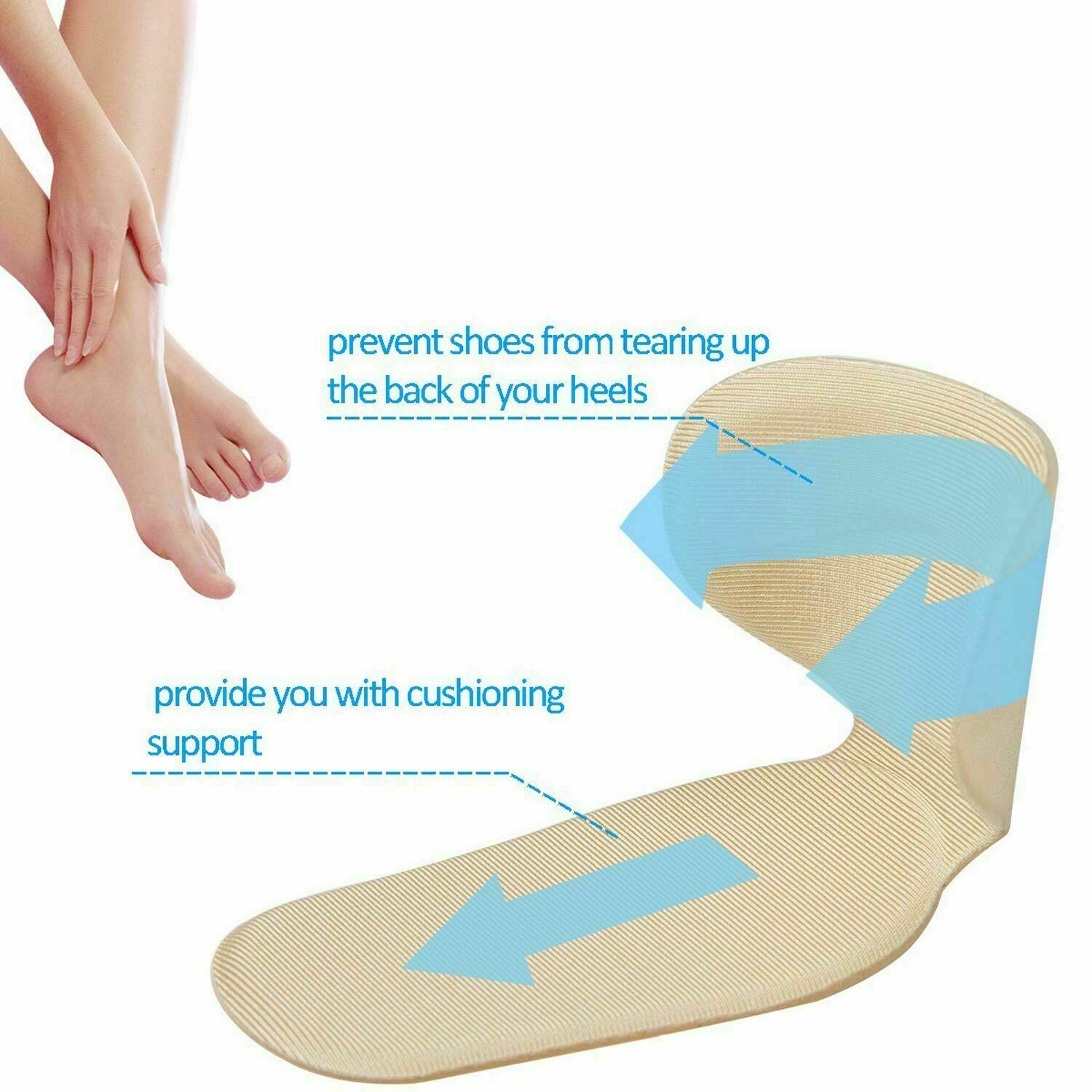 Heel Pads Grips Liners Back Heel Cushion High Heels Insoles Soft And