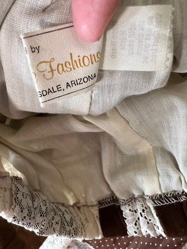 Vintage 1970s Max Brown Velvet Patchwork Lace Cottagecore Prairie Maxi Skirt 70s - Picture 8 of 10
