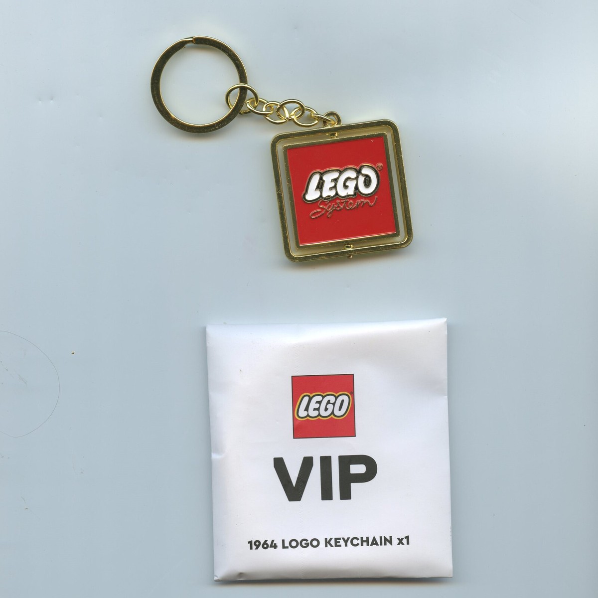 LEGO Retro Spinning Keychain 1964 Metal VIP Promo Exclusive Key