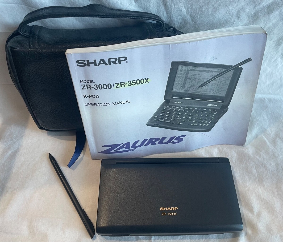 Sharp ZR-3500X Zaurus K-PDA; WORKS GREAT! Inc. Case, Stylus