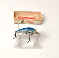 Vintage Norman Baby N Crankbait Fishing Lure - Prism Reflect