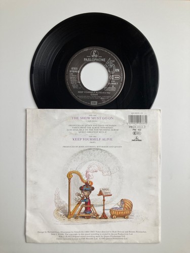 Queen – The Show Must Go On (Vinyl 7" - EU 1991) - Bild 2 von 2