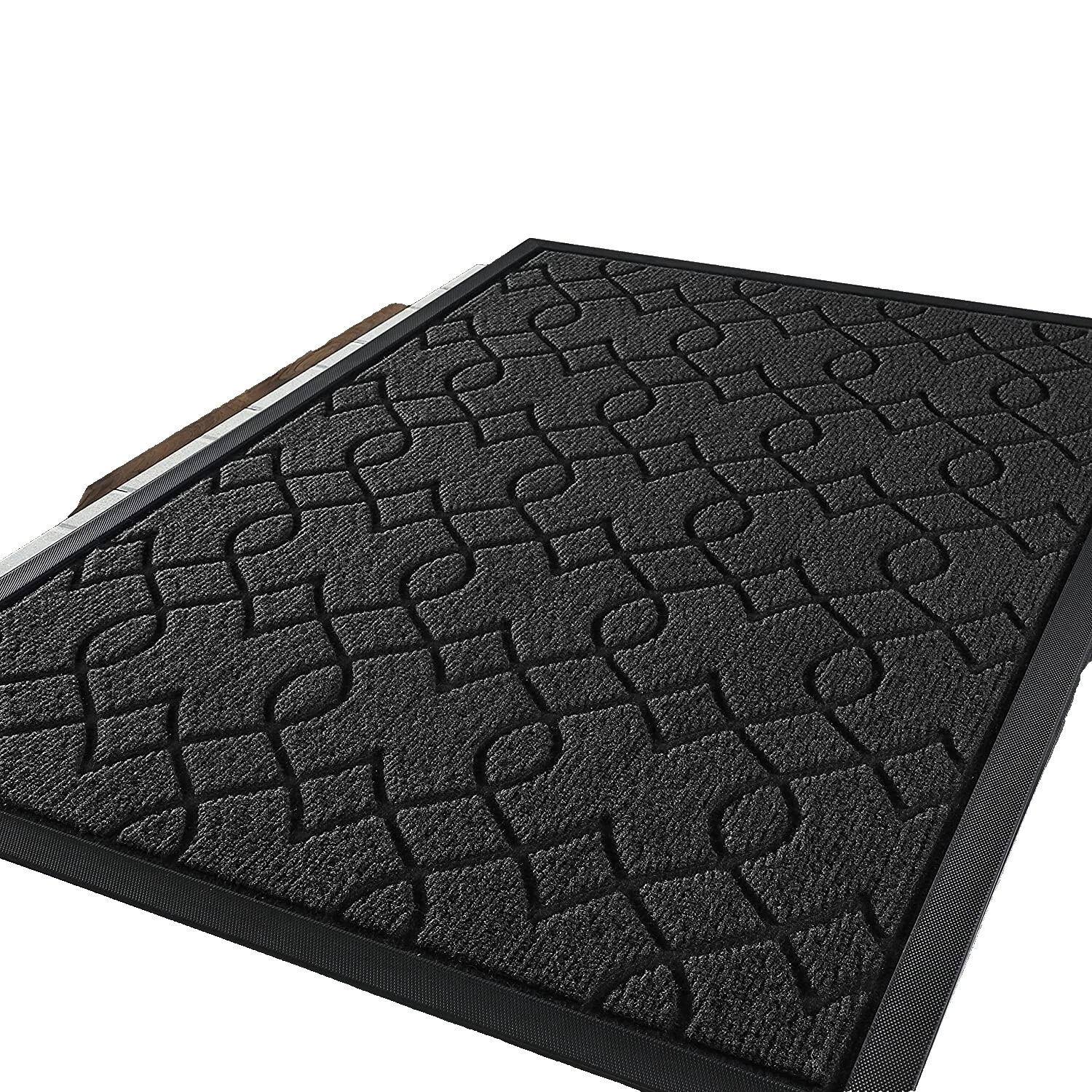 Puerta de cocina de madera tapetes y alfombras de piso