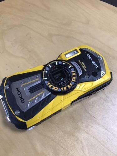 Ricoh Waterproof Digital Camera Wg-40 Yellow 14M Shock Resistant 1.6M Cold -10 - 第 1/1 張圖片