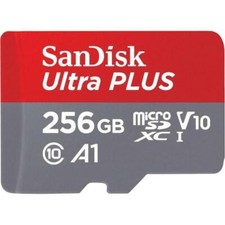 SanDisk Ultra PLUS 256GB Class 10 microSDXC UHS-I Memory Card...