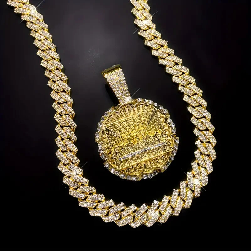 Last Supper Large Gold Plated Necklace 18