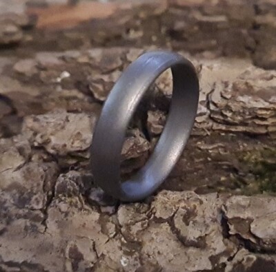 Titan Ring GR5 Antiallerisch Qualität f. Medizintechnik Darkline Extragehärtet