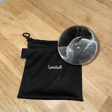 Original Lensball Pro 80mm, Clear Crystal Ball with microfiber bag
