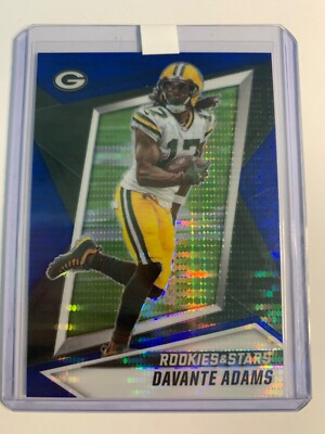 2021 Rookies & Stars BLUE PRIZM pulsar #58 DAVANTE ADAMS SP #D /50 Jets 