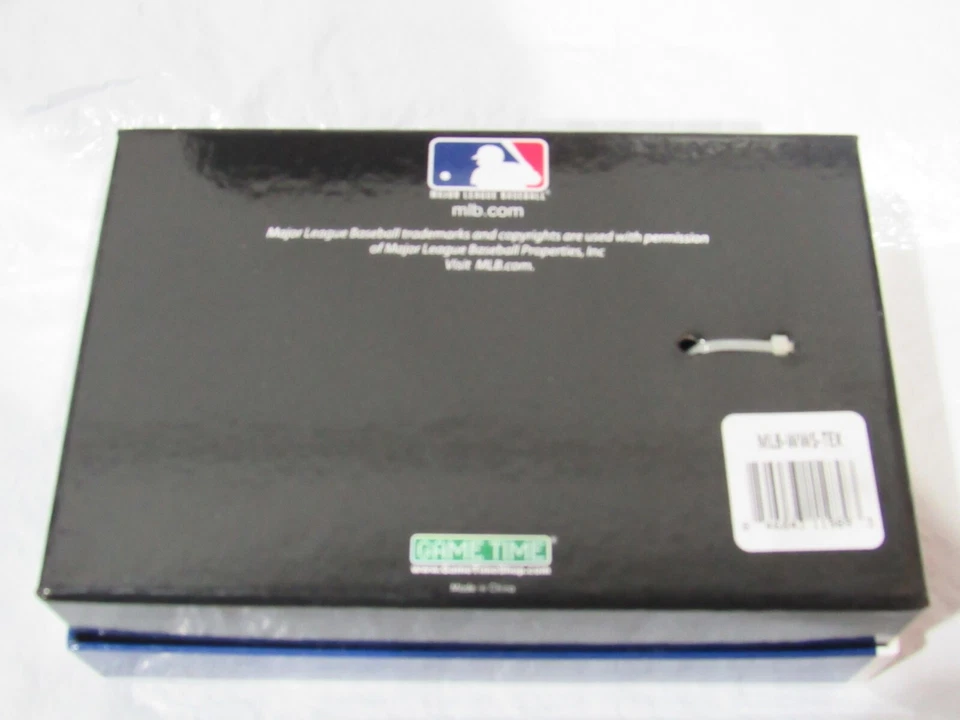 MLB Texas Rangers Men's Black Watch and Leather Wallet Set by Game Time - Image 4 of 4