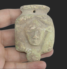 RARE ANCIENT EGYPTIAN ANTIQUE QUEEN NEFERTARI Head Pharoh Statue (GH)