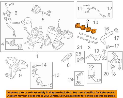 General Motors 55565348 Turbocharger Gasket Assembly General Motors 55565348, Turbocharger Gasket Turbo Gasket Kit - View #3