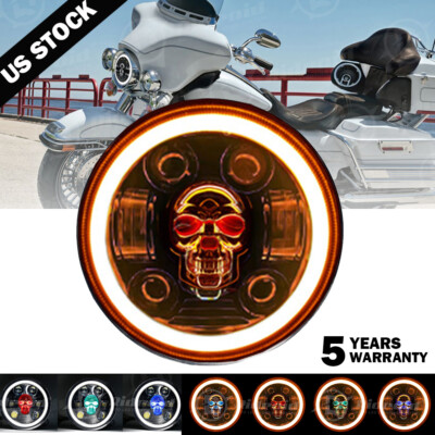 5-3/4'' LED Headlight Turn Signal 5.75'' For Harley Davidson Sportster XL 1200 883
