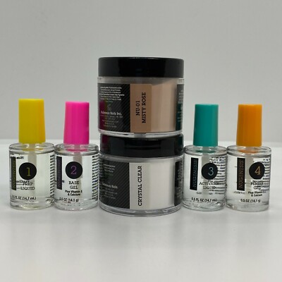 NUGENESIS - Dip Powder Starting Kit - Steps 1-4 & 2oz Clear and Any 2oz Color