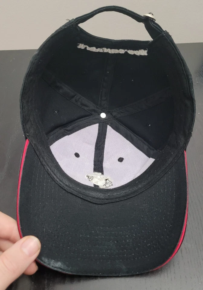 US Marines Corp Globe Eagle Anchor Logo Black Baseball Cap Earned Never Given - Image 4 of 4