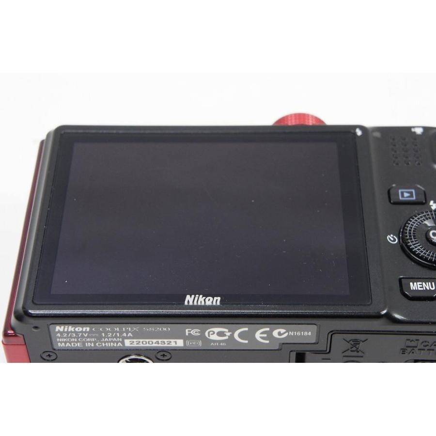 Nikon COOLPIX S8200 Red Digital Camera 16.1MP w/Box FLASH