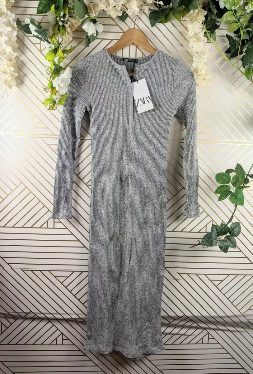 Zara on sale gray dress