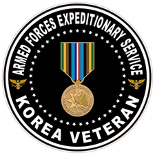 Armed Forces Expeditionary Service Bumper Sticker Military Vinyl Decal 5"