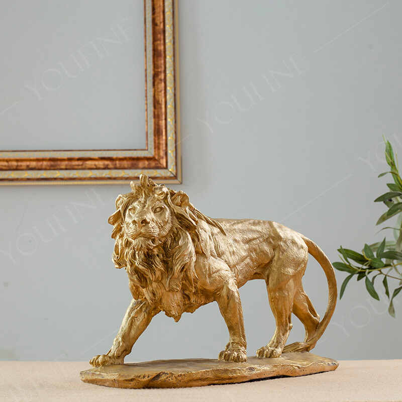 Bronze Lion Statue Antique Lion Sculpture Home Decor Luxury Ornament