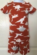 NWT Gymboree Boys Dinosaur T-Shirt and Shorts Pajama Set 100 Cotton 12-18mon 2T