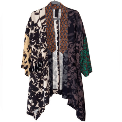 Kedem Sasson Kimono Jacket Multi Print Multi Color - One Size