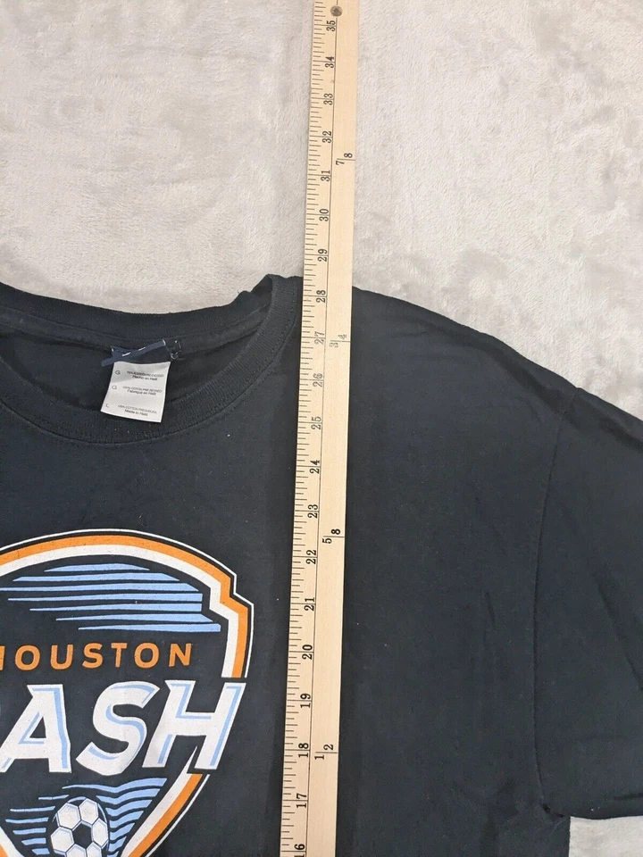 Blue 84 MLS Houston Dash Men's Size Large Black T-Shirt - Image 3 of 4