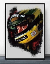 Ayrton Senna Champion Poster Print | Wall Art | Formula 1 Picture