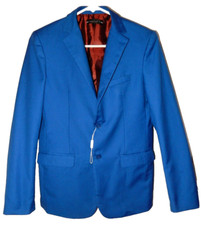 Yuan Lu Lined Blazer-boys 14, blue